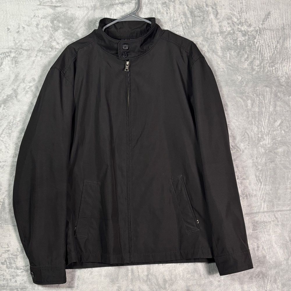 Banana Republic Black Full Zip Snap Neck Closure Jacket Size XL